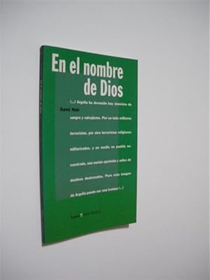 Image du vendeur pour EN EL NOMBRE DE DIOS mis en vente par LIBRERIA TORMOS