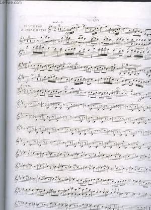 Bild des Verkufers fr OUVERTURE DU JEUNE HENRI - VIOLON. zum Verkauf von Le-Livre