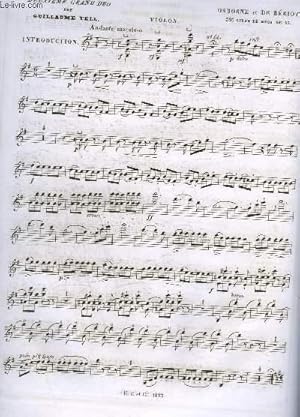 Bild des Verkufers fr DEUXIEME GRAND DUO SUR GUILLAUME TELL - 32 LIVRE DE DUOS - OP.53. zum Verkauf von Le-Livre