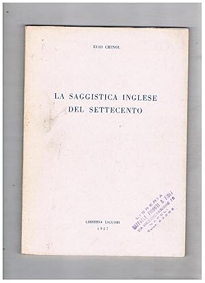 Seller image for La saggistica inglese del settecento. Dispensa universitaria. for sale by Libreria Gull