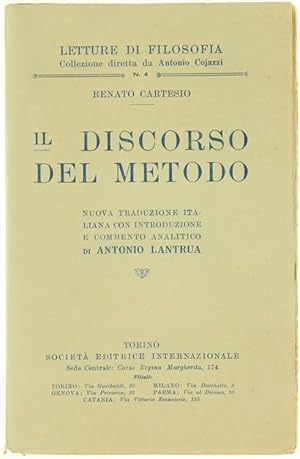 Immagine del venditore per IL DISCORSO DEL METODO.: venduto da Bergoglio Libri d'Epoca