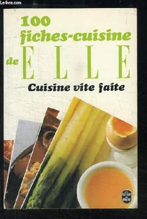 Imagen del vendedor de Cuisine vite faite. 100 fiches-cuisine de Elle. a la venta por Le-Livre