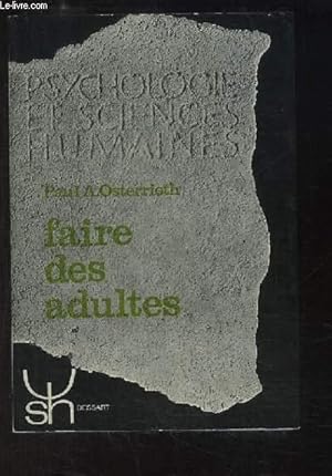 Seller image for Faire des adultes. for sale by Le-Livre