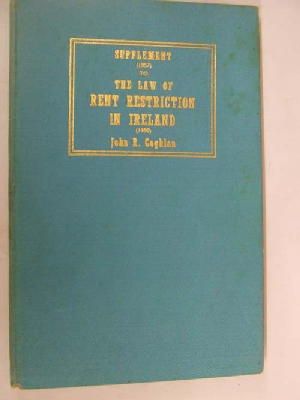 Imagen del vendedor de Supplement to the Law of rent restriction in Ireland, second edition a la venta por Kennys Bookstore