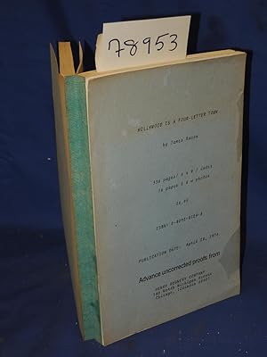 Seller image for HOLLYWOOD IS A FOUR-LETTER TOWN Advanced Uncorrected proof for sale by Princeton Antiques Bookshop