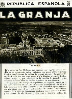 LA GRANJA. PATRONATO NACIONAL DEL TURISMO.