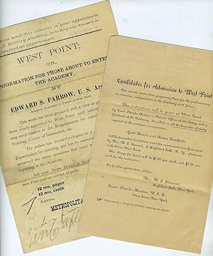 Bild des Verkufers fr West Point; or, Information for Those About to Enter the Academy, by Edward S. Farrow, U. S. Army, Assistant Instructor of Tactics at West Point zum Verkauf von Antipodean Books, Maps & Prints, ABAA