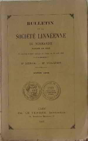 Seller image for Bulletin de la socit linnenne de normandie fonde en 1823 8 srie 9 volume anne 1936 for sale by crealivres