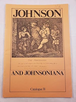 Imagen del vendedor de Catalogue 38 Johnson and Johnsoniana a la venta por WellRead Books A.B.A.A.