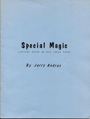 Immagine del venditore per Special Magic (Lecture Notes for 1974 Japan Tour) venduto da Book Happy Booksellers