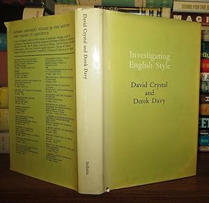 Immagine del venditore per INVESTIGATING ENGLISH STYLE venduto da Rare Book Cellar