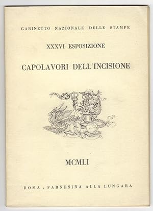 Image du vendeur pour Capolavori Dell 'Incisione - XXXVI Esposizione mis en vente par The Bookshop at Beech Cottage