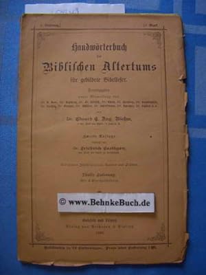 Seller image for Handwrterbuch des Biblischen Altertums fr gebildete Bibelleser. Fnfte Lieferung. for sale by Antiquariat BehnkeBuch