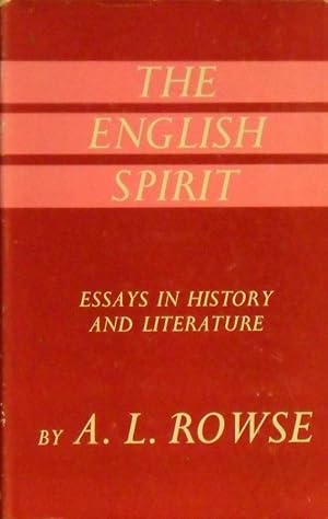 Seller image for The English Spirit: Essays In Literature And History for sale by Marlowes Books and Music