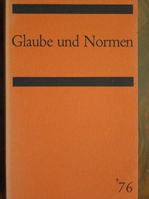 Seller image for Jahrbuch 1976: Glaube und Normen. Mit zahlreichen Fachbeitrgen. for sale by Antiquariat Tarter, Einzelunternehmen,
