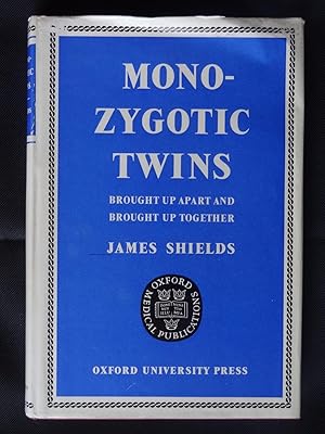 Seller image for MONZYGOTIC TWINS Brought up apart and brought up together. An Investigation into the Genetic and Environmental Causes of Variation in Personality for sale by Douglas Books