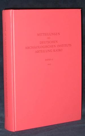 Mitteilungen Des Deutschen Archaologischen Instituts Abteilung Kairo : Band 61