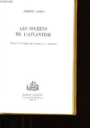 Immagine del venditore per LES SECRETS DE L'ATLANTIDE. venduto da Le-Livre