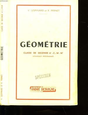 Seller image for GEOMETRIE. for sale by Le-Livre