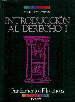 Imagen del vendedor de Introduccin al derecho I (1). Fundamentos filosficos a la venta por Rincn de Lectura