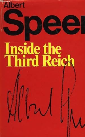 Imagen del vendedor de INSIDE THE THIRD REICH, MEMOIRS OF ALBERT SPEER a la venta por Le-Livre