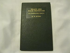 Immagine del venditore per Fraud and False Pretences an Investigator's Manual venduto da ABC:  Antiques, Books & Collectibles