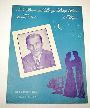 Imagen del vendedor de IT'S BEEN A LONG LONG TIME w/ Photo of Bing Crosby on Cover. a la venta por Prestonshire Books, IOBA