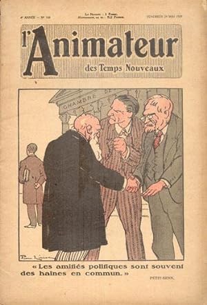 Image du vendeur pour L'ANIMATEUR DES TEMPS NOUVEAUX 4e Anne N 168 24 Mai 1929 mis en vente par Bibliothque d'un amateur