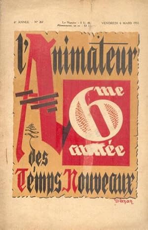 L'ANIMATEUR DES TEMPS NOUVEAUX 6e Année N° 261 6 Mars 1931