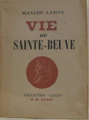 Immagine del venditore per Vie de sainte-beuve venduto da crealivres