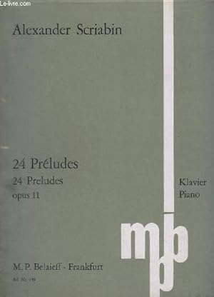 Image du vendeur pour 24 PRELUDES - OP.11 - PIANO. mis en vente par Le-Livre