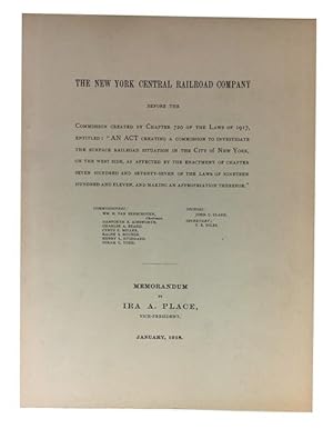 The New York Central Railroad Company before the Commission Created by Chapter 720 of the Laws of...