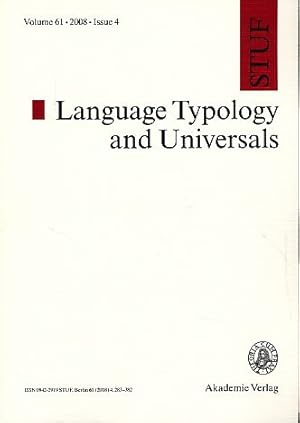 Seller image for STUF - Language Typology and Universals, Vol. 61, 2008, Issue 4. for sale by Fundus-Online GbR Borkert Schwarz Zerfa