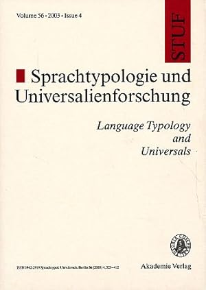 Seller image for STUF - Language Typology and Universals, Vol. 56, 2003, Issue 4. for sale by Fundus-Online GbR Borkert Schwarz Zerfa