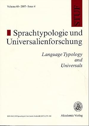Bild des Verkäufers für STUF - Language Typology and Universals, Vol. 60, 2007, Issue 4. zum Verkauf von Fundus-Online GbR Borkert Schwarz Zerfaß