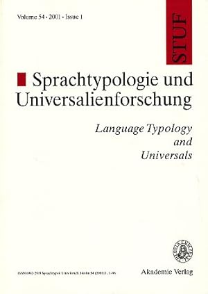 Seller image for STUF - Language Typology and Universals, Vol. 54, 2001, Issue 1. for sale by Fundus-Online GbR Borkert Schwarz Zerfa