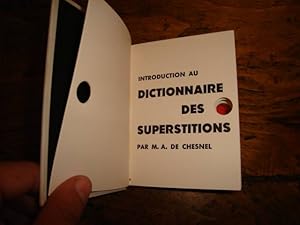 Imagen del vendedor de Dictionnaire des superstitions. a la venta por Tir  Part