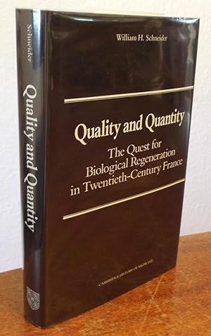 Imagen del vendedor de Quality and Quantity: The Quest for Biological Regeneration in Twentieth-Century France. a la venta por Chris Duggan, Bookseller