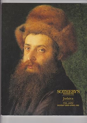 Seller image for Sotheby's Tel Aviv. Judaica Sunday 23rd April, 1995 Auction Catalogue Sale LN5254. for sale by Meir Turner