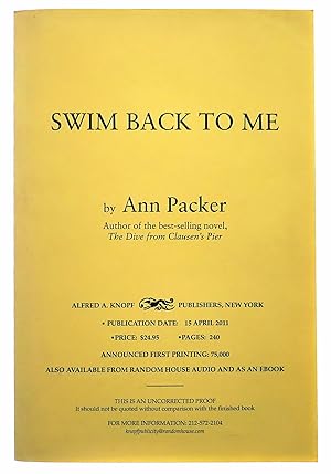 Seller image for Swim Back to Me for sale by Black Falcon Books
