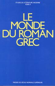 Le Monde du roman grec