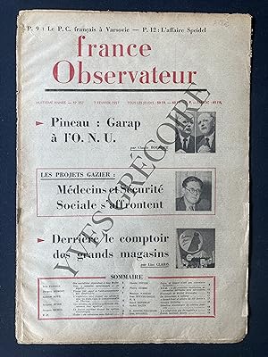 FRANCE OBSERVATEUR-N°352-7 FEVRIER 1957