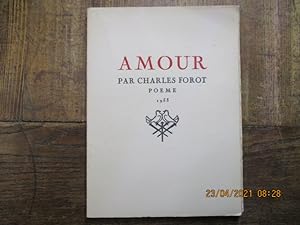 Seller image for Amour. Pome. for sale by LE MUSEE DU LIVRE