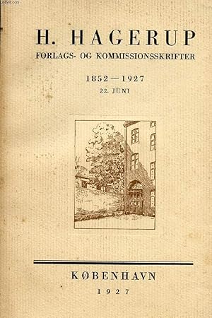 Seller image for FORLAGS- OG KOMMISSIONSSKRIFTER, 1852 22 JUNI 1927 for sale by Le-Livre