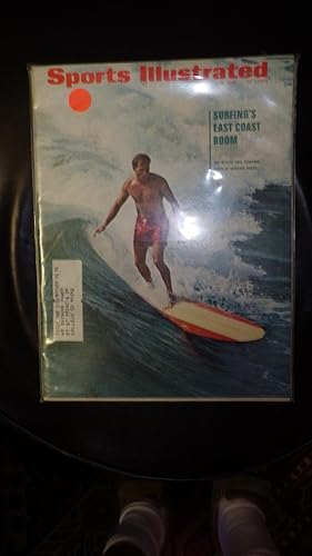 Imagen del vendedor de Sports Illustrated July 18, 1966 Surfing legend Phil Edwards Virginia Beach, with surf legend Phil Edwards on the cover IN RED Swim Trunks as he rides the waves at Virginia Beach. Riding East Coast surfing Boom, a la venta por Bluff Park Rare Books