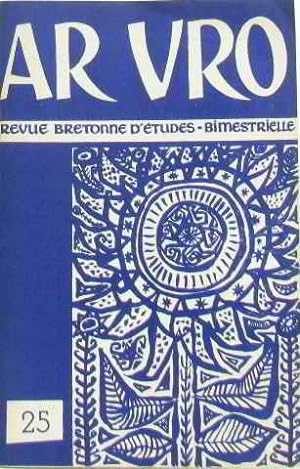 Seller image for Ar vro revue bretonne d'tudes bimestrielle n25 for sale by crealivres