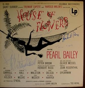 Seller image for House of Flowers. In original jacket sleeve which has been signed by Capote and several cast members. for sale by Brainerd Phillipson Rare Books