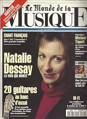 LE MONDE DE LA MUSIQUE N° 184. JANVIER 1995. NATHALIE DESSAY (en couverture)