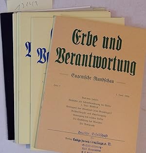 Erbe und Verantwortung - Eugenische Rundschau - 7 Hefte