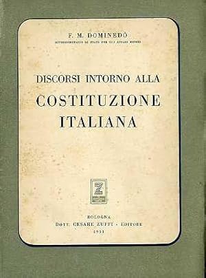 Imagen del vendedor de Discorsi intorno alla Costituzione italiana. a la venta por Studio Bibliografico Adige